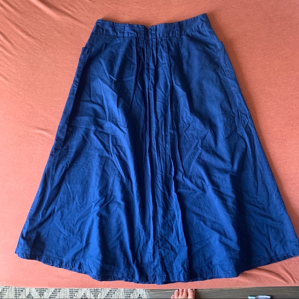 ☀️ Lands end blue canvas skirt